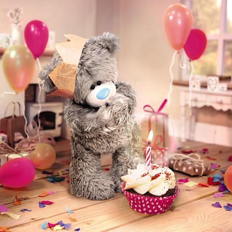 3D Holographic Birthday Cupcake Me to You Bear Card £2.69